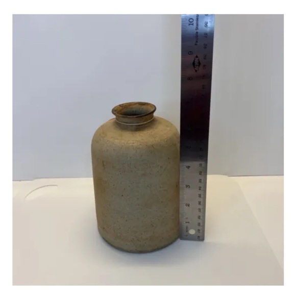 Ugly Face Stoneware Crock Jug Vase - Picture 7 of 9